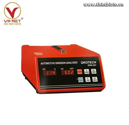 Thiết bị kiểm tra phân tích khí xả động cơ xăng xe máy Qrotech Hàn Quốc QRO-201